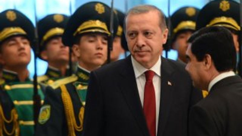 Cumhurbaşkanı Erdoğan Türkmenistan'da İZLE