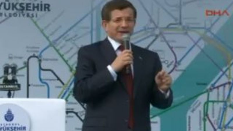Başbakan Davutoğlu Aksaray Yenikapı metro açılışında İZLE