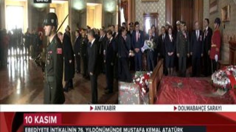 Anıtkabir ve Dolmabahçe'de 10 Kasım törenleri İZLE