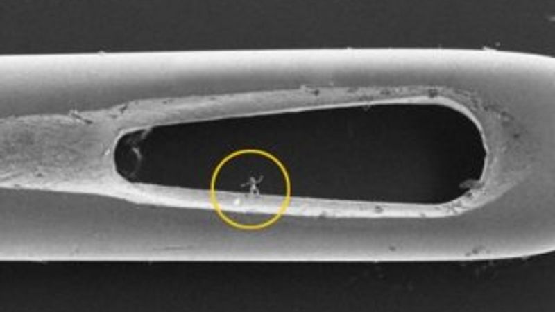 Londralı sanatçıdan saç teli üzerine heykel