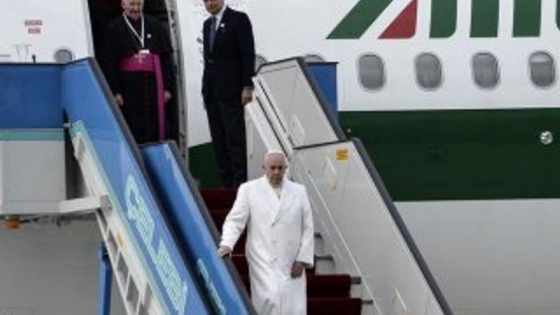 Papa Franciscus  Türkiye'ye geldi
