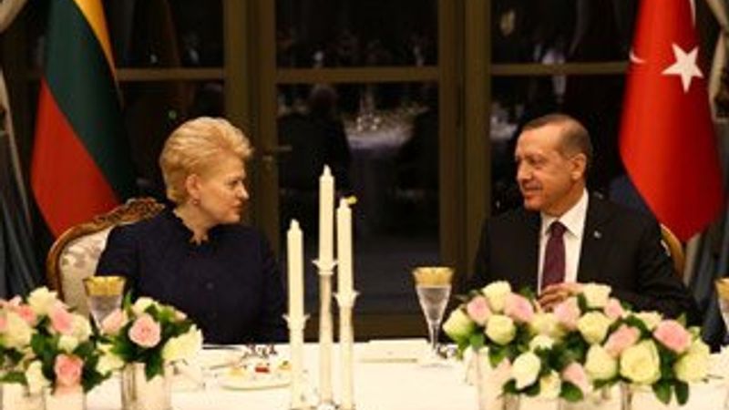Litvanya Cumhurbaşkanı Grybauskaite Ankara'da