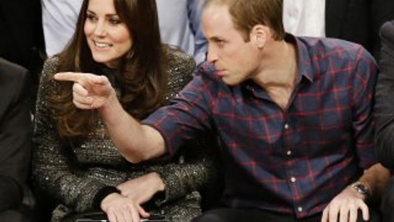 Prens William ve Kate Middleton NBA maçı izledi