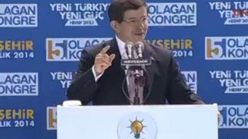 Başbakan Davutoğlu'nun Nevşehir konuşması