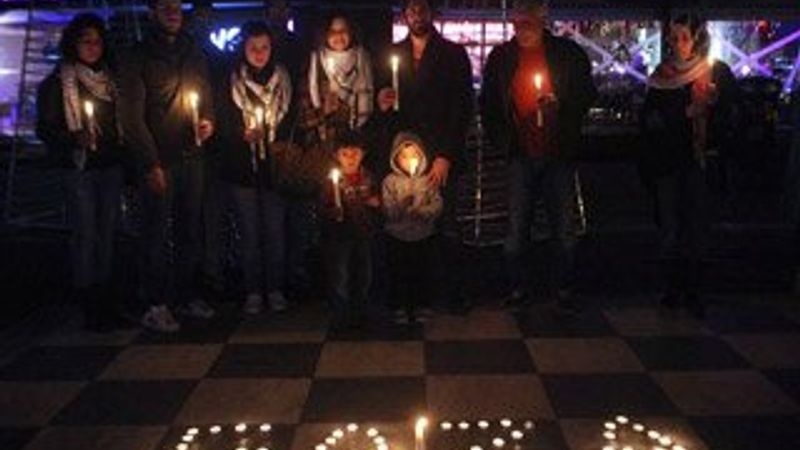 Yunanistan'da Gazze protestosu