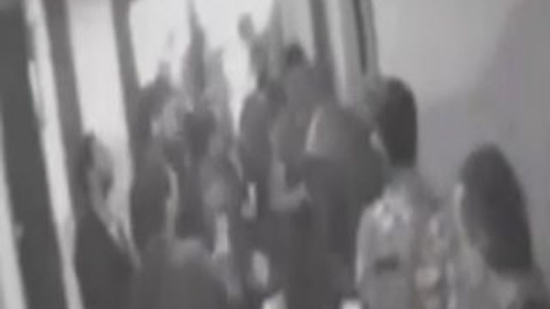 Şişli Belediyesi'ndeki kavganın görüntüleri