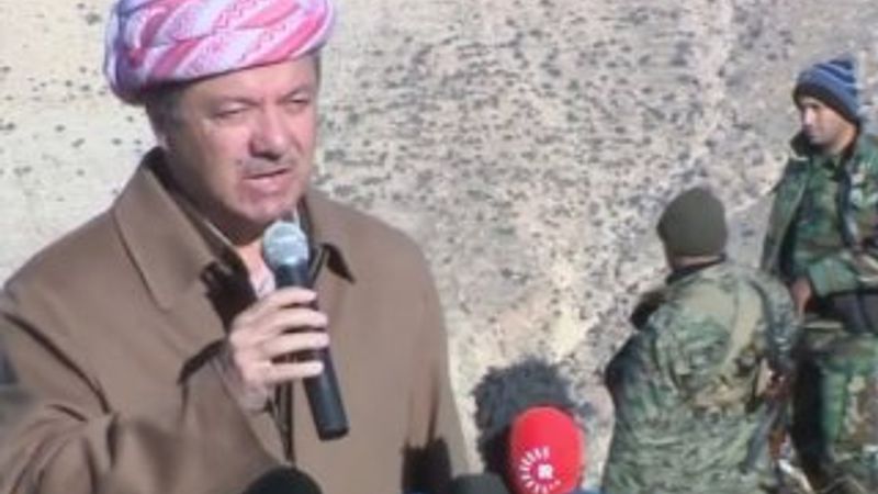 Barzani Şengal Dağı’nda basın toplantısı düzenledi