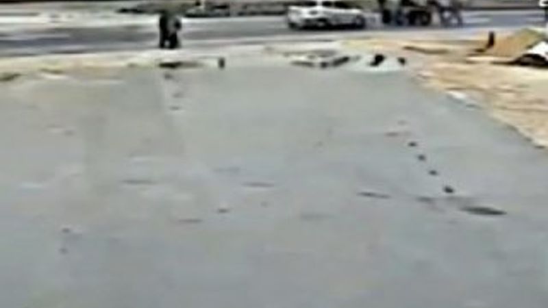 Otomobil ile at arabasının çarpışma anı