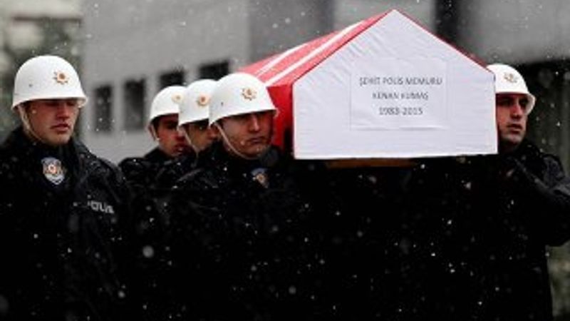 Şehit polis Kenan Kumaş için tören düzenlendi