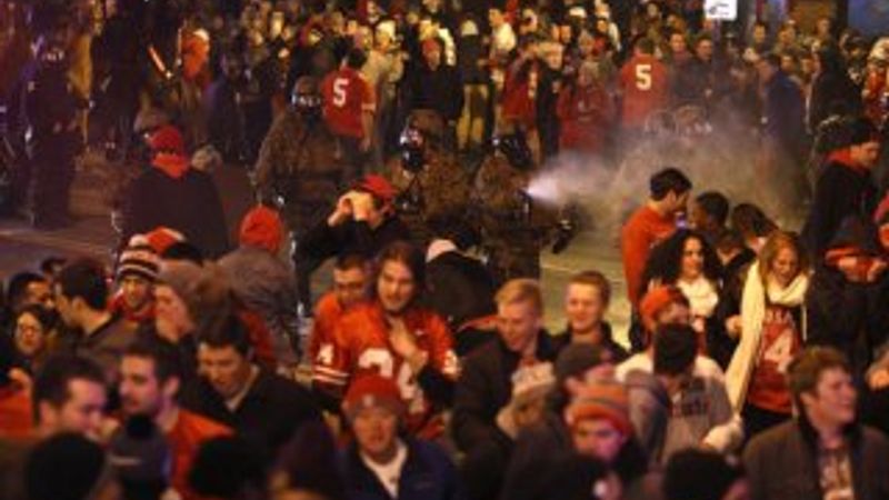 Amerika'da taraftara biber gazlı müdahale İZLE