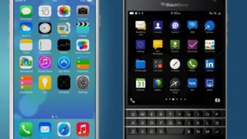 BlackBerry tweet'ini iPhone'dan paylaştı