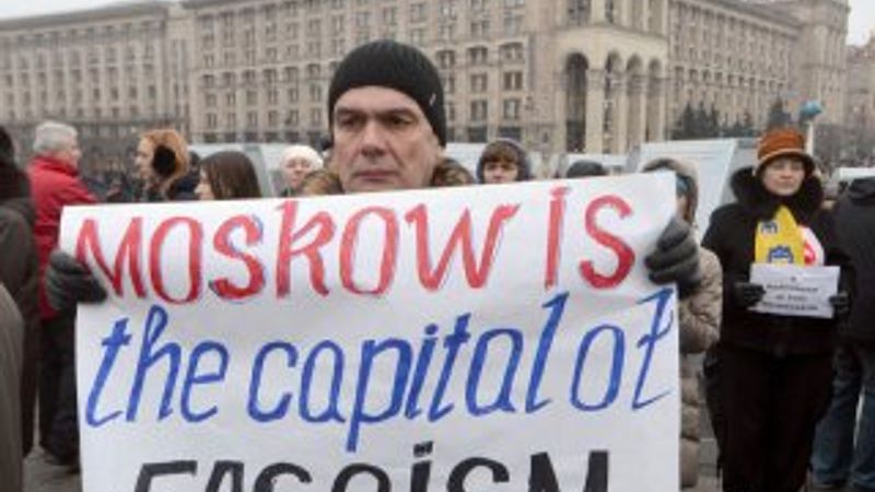 Ukrayna'da barış yürüyüşü yapıldı