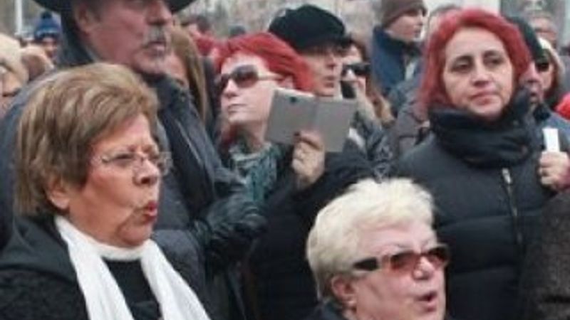 Islıkla 10. Yıl Marşı rekor denemesinin görüntüleri