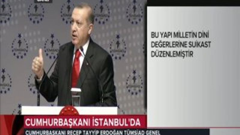 Erdoğan Paralel yapı ile MOSSAD işbirliğine dikkat çekti