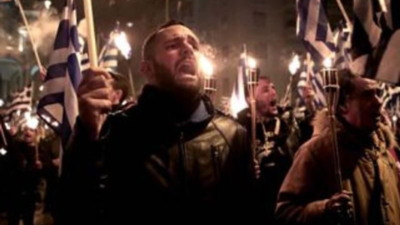 Yunanistan'da Kardak krizi eylemi