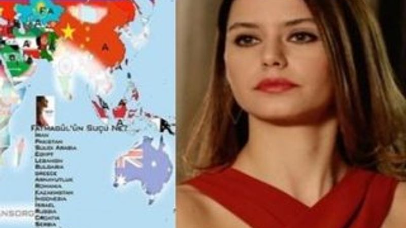 Beren Saat'in ün haritası