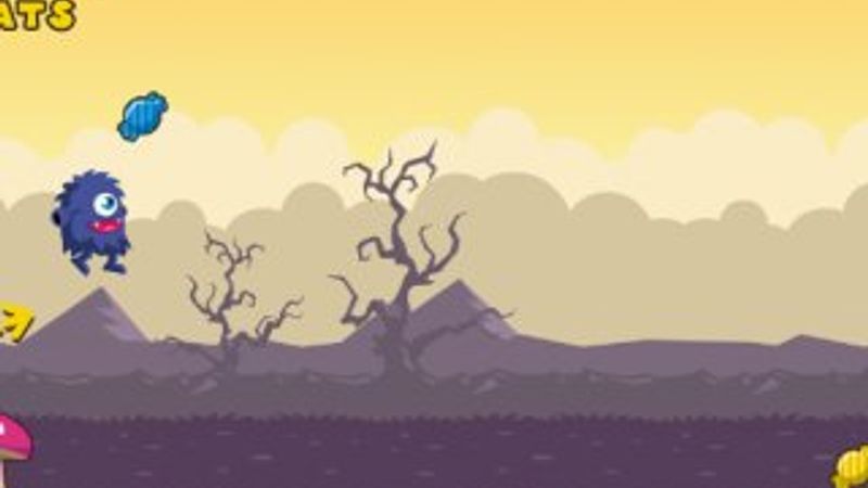 Tatlı canavar ile koşu yapın