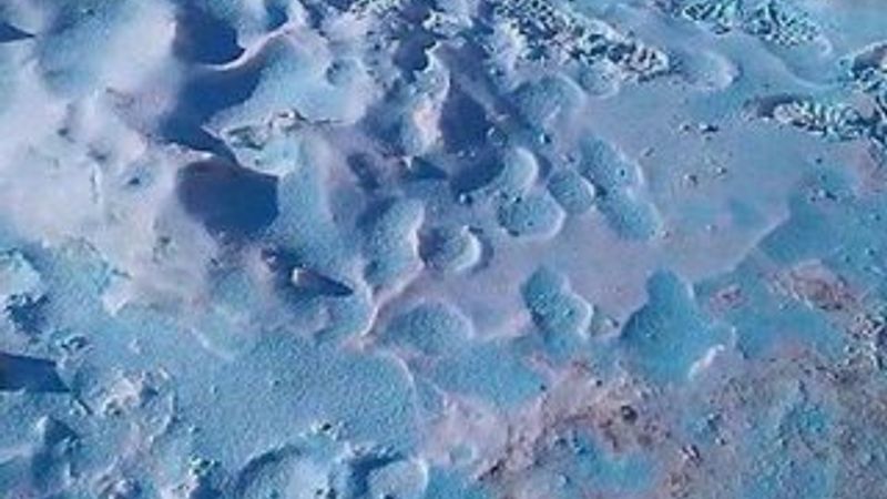 Rusya'da mavi kar yağdı