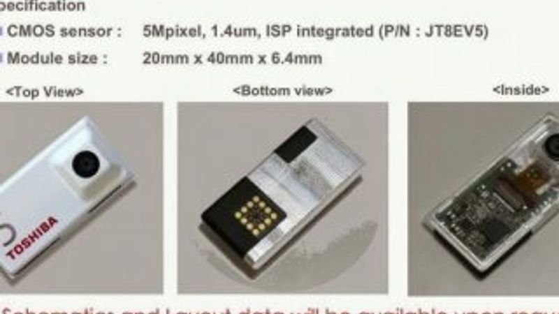 Toshiba ilk kamera modülünü üretti