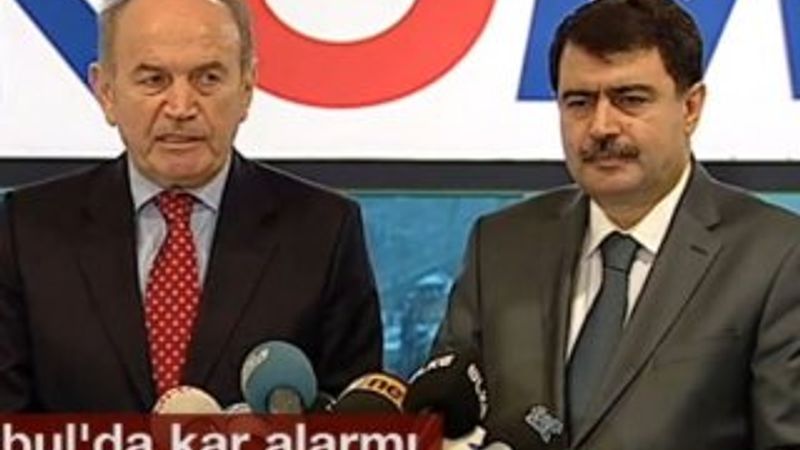 Topbaş ve Şahin'den İstanbul'da karla mücadele açıklaması