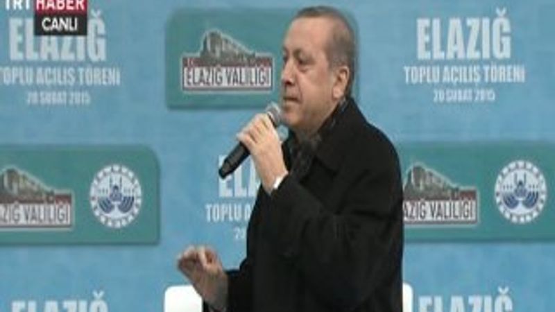 Cumhurbaşkanı Erdoğan Elazığ'da konuştu