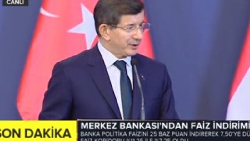 Başbakan Davutoğlu Macaristan'da konuştu