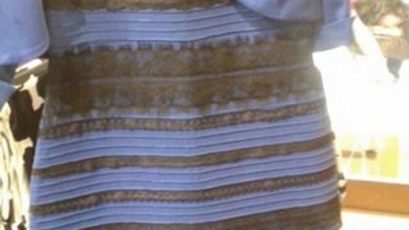 Dünyayı ikiye bölen elbise fotoğrafı