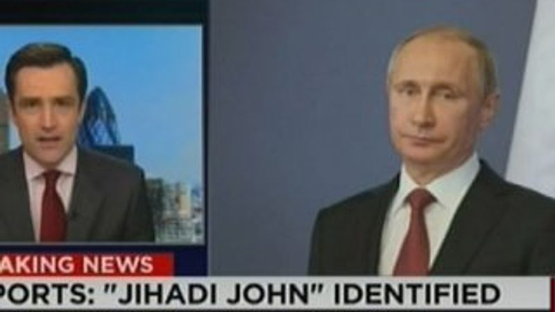 CNN International Cihatçı John diye Putin'i gösterdi