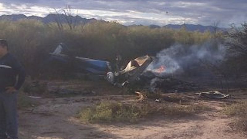 Arjantin'deki helikopter kazasının görüntüleri