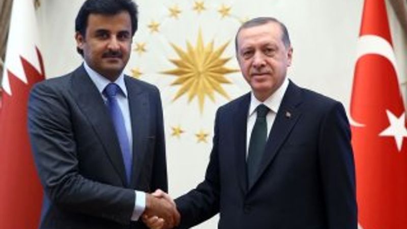 Cumhurbaşkanı Erdoğan Şeyh Temim ile bir araya geldi