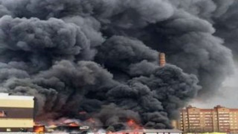 Tataristan'daki yangında bir Türk de enkaz altında