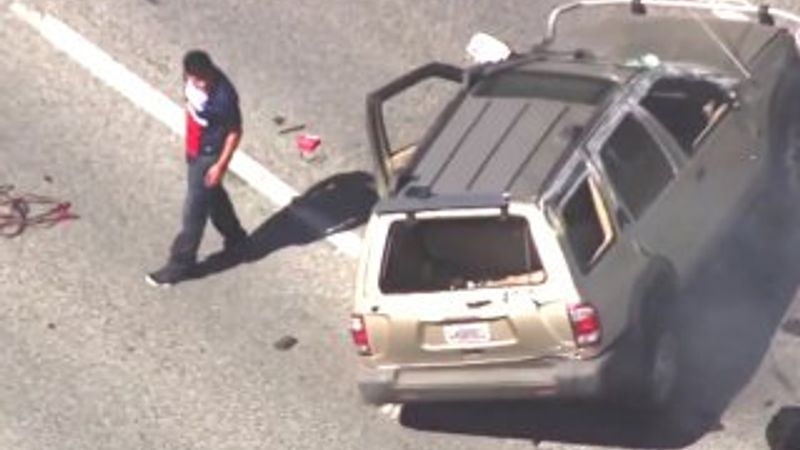 ABD'de polisle şüpheli arasında kovalamaca