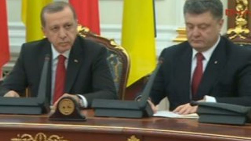 Erdoğan Ukrayna'da konuştu