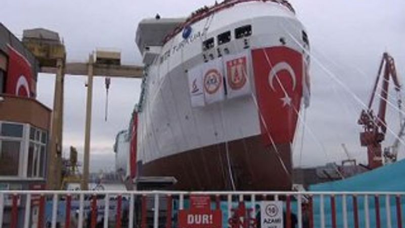 Yerli sismik araştırma gemisi TURKUAZ denize indirildi