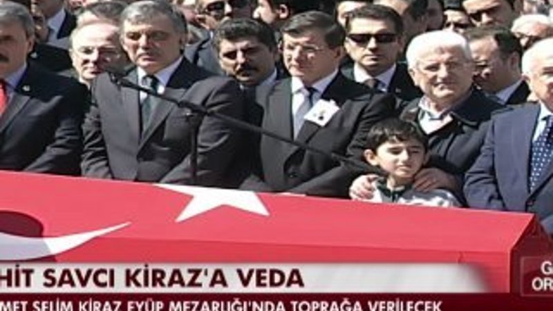 Şehit Savcı Kiraz için cenaze töreni