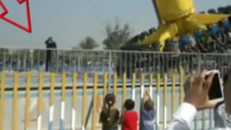Irak'ta bir lunaparkta kaza