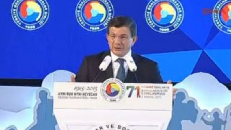 Başbakan Davutoğlu TOBB Genel Kurulu'nda