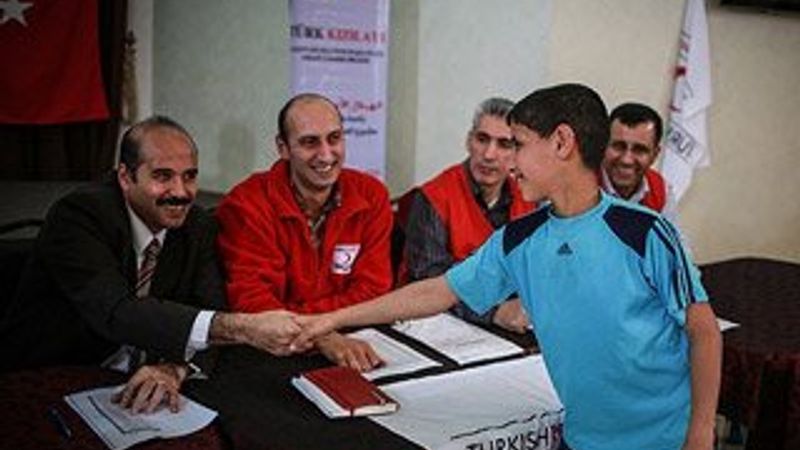 Türk Kızılayı'ndan Gazzeli yetimlere yardım
