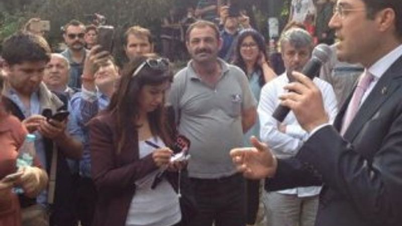 Murat Hazinedar'dan Abbasağa Parkı çıkışı