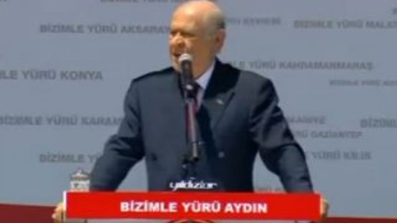 Devlet Bahçeli'nin Aydın mitingi konuşması