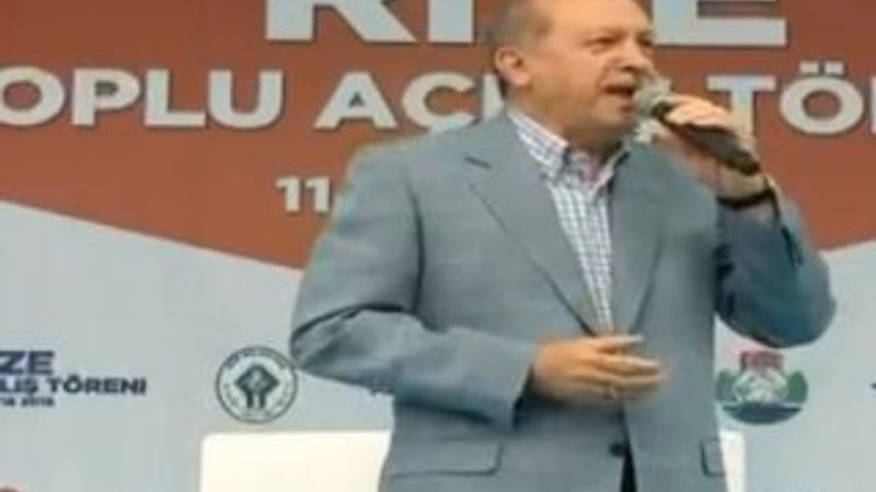Cumhurbaşkanı Erdoğan'ın Rize konuşması