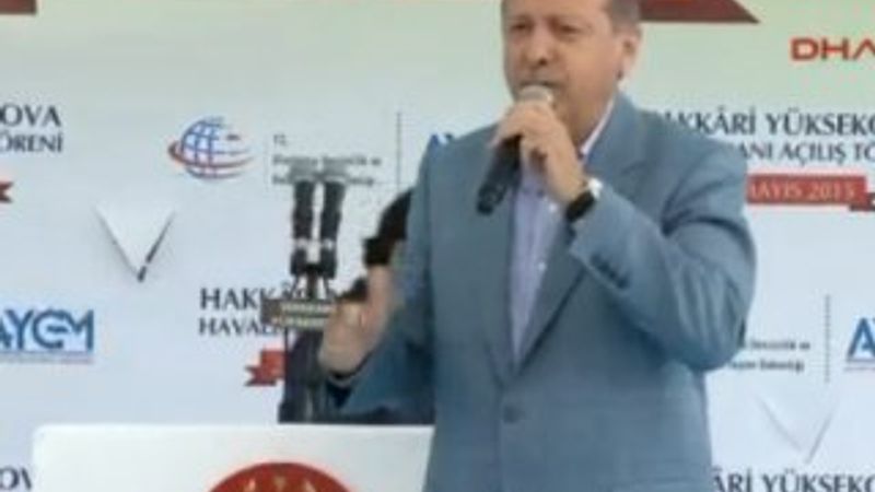 Erdoğan Yüksekova Havalimanı açılış töreninde konuştu
