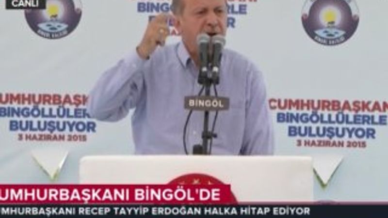 Cumhurbaşkanı Erdoğan'ın Bingöl konuşması