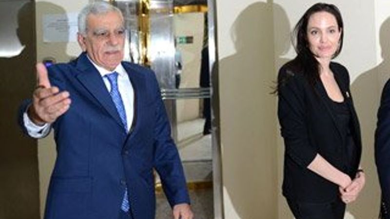 Ahmet Türk Angelina Jolie ve Erdoğan'ı karşıladı