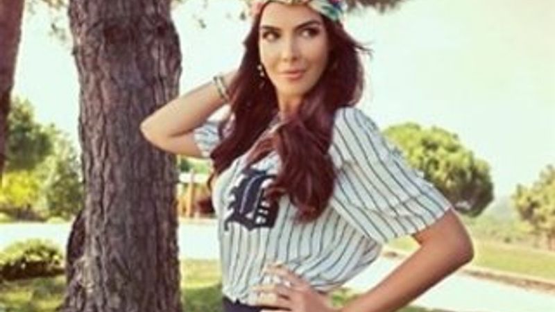 Hatice Şendil'in balayı keyfi