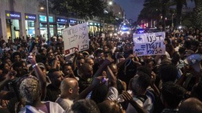 İsrail'de ırkçılık karşıtı gösteriler