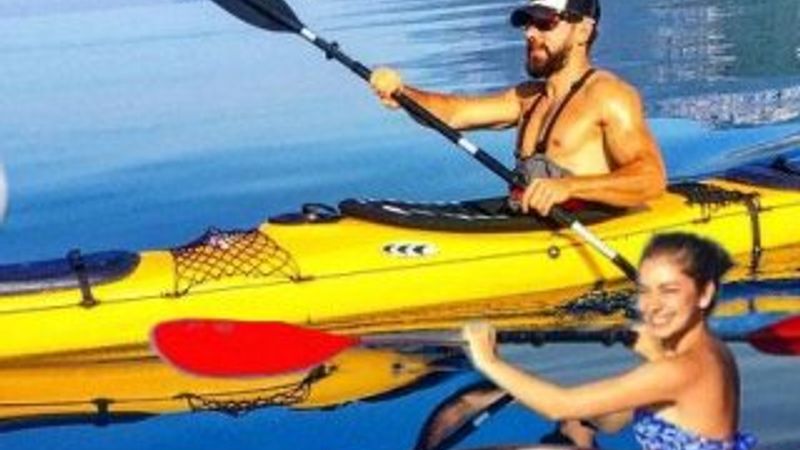 Neslihan Atagül ve Kadir Doğulu tatilde