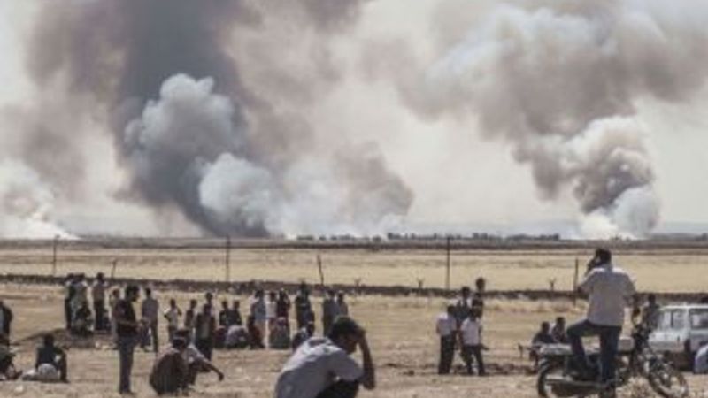IŞİD Suriye'de 200 km yol gidip Kobani'yi bastı