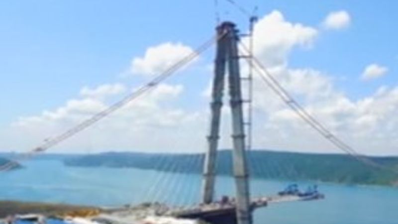 3. Köprü'nün son hali havadan görüntülendi