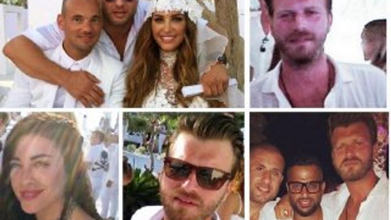 Yolanthe ve Sneijder parti verdi